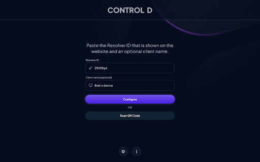 Control D Quick Setup ekran görüntüsü