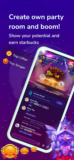 StarManch: Sing Karaoke & Chat ekran görüntüsü