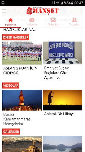 Kahramanmaraş Manşet Gazetesi ekran görüntüsü