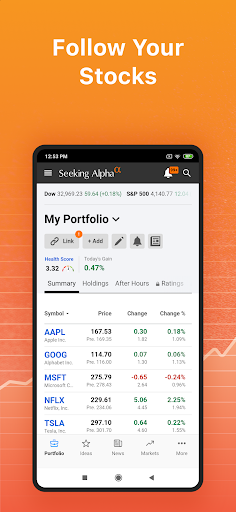 Seeking Alpha: borsa analizler ekran görüntüsü