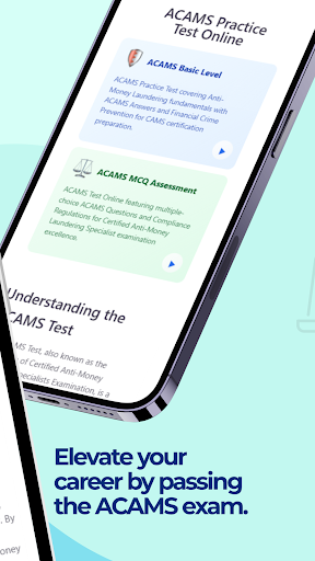 ACAMS Practice Test ekran görüntüsü
