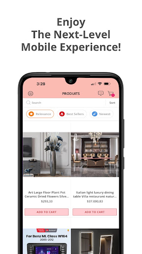 Sandrel Online Store ekran görüntüsü