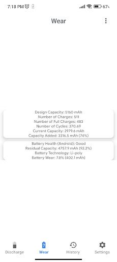 Capacity Info: Battery Health ekran görüntüsü