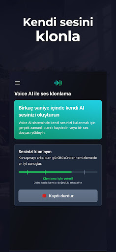 Voices AI: Sesinizi Değiştirin ekran görüntüsü