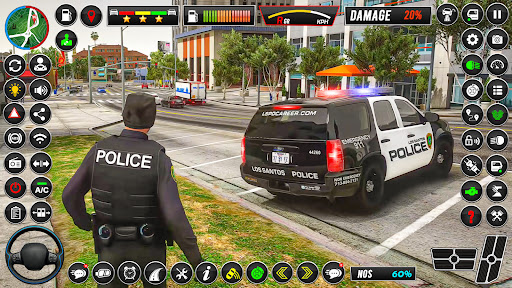 Police Car Chase Cop Car Sim ekran görüntüsü
