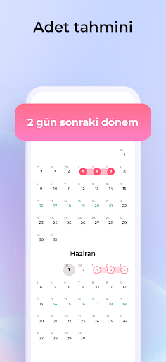 Regl, yumurtlama, doğurganlık ekran görüntüsü
