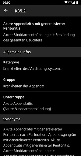 ICD-10 Diagnoseauskunft ekran görüntüsü