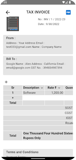 PrintMyBill ekran görüntüsü