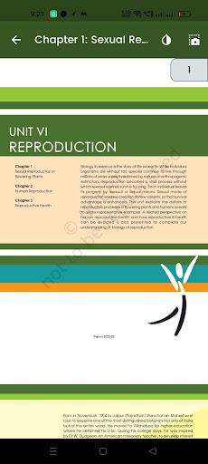 Class 12 Biology NCERT Book ekran görüntüsü