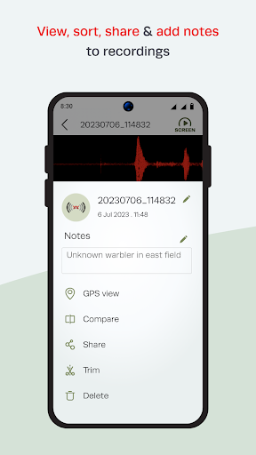 Song Meter Touch Recorder ekran görüntüsü