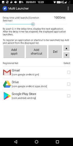 Screen-less launchers ekran görüntüsü