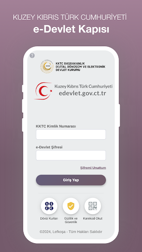 KKTC e-Devlet ekran görüntüsü