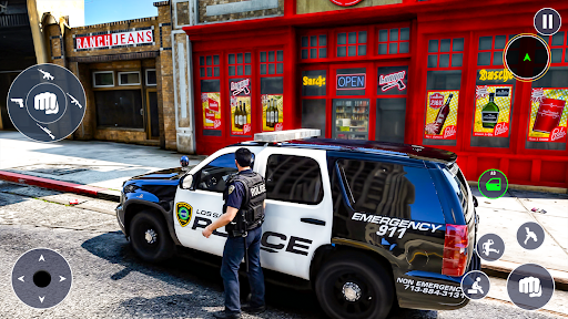 US Police Car Sim Cop Games ekran görüntüsü