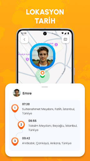 GPS İzleyici: Telefon ekran görüntüsü