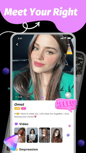 Omet-Live Video Chat ekran görüntüsü