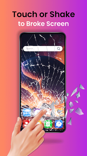 Broken Screen Wallpaper 2023 ekran görüntüsü