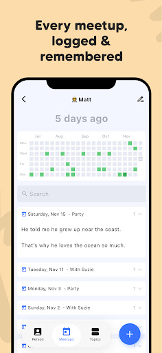 Friendo - Friend Notes & Plan ekran görüntüsü