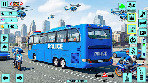 Polis Otobüsü Oyunları 3d ekran görüntüsü