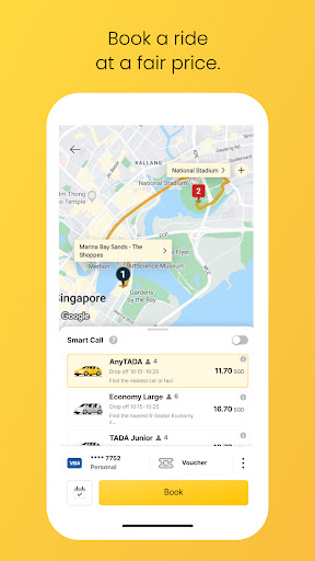 TADA - Taxi, Cab, Ride Hailing ekran görüntüsü