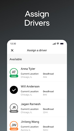Uber Freight ekran görüntüsü