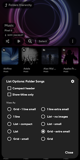 Poweramp ekran görüntüsü