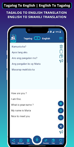 Tagalog English Translator ekran görüntüsü