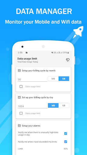 Data Manager - Speed Test ekran görüntüsü