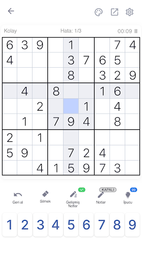 Sudoku Klasik Yapboz Oyunları ekran görüntüsü