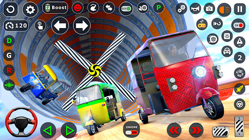 Tuk Tuk Taxi Driving Games 3D ekran görüntüsü