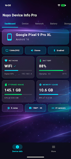 Nuyo Device Info Pro ekran görüntüsü