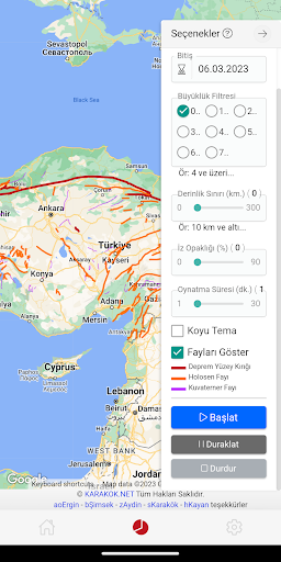 eDeprem - Dinamik Haritalar ekran görüntüsü