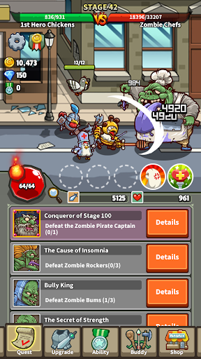 Chickens VS Zombies ekran görüntüsü
