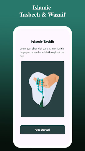 Islamic Tasbeeh, Counter ekran görüntüsü