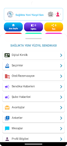 Sağlıkta Yeni Yüzyıl Sendikası ekran görüntüsü
