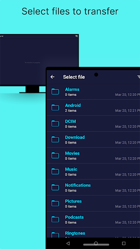 Send files to TV ekran görüntüsü