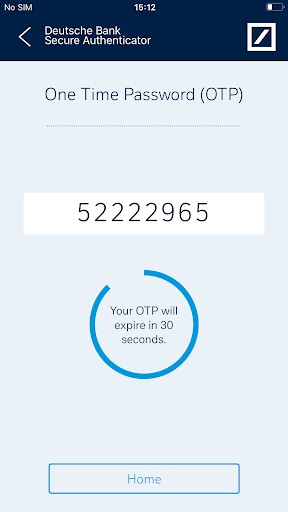 DB Secure Authenticator ekran görüntüsü