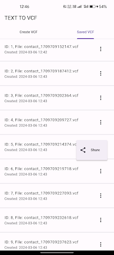 Text to VCF ekran görüntüsü