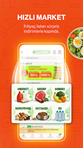 Trendyol Go: Yemek, Market, Su ekran görüntüsü