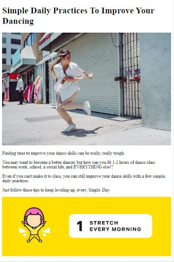 Dancing Skills Tips ekran görüntüsü