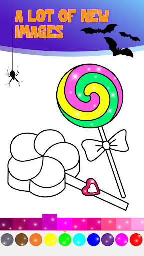 Kids Coloring: Halloween Games ekran görüntüsü