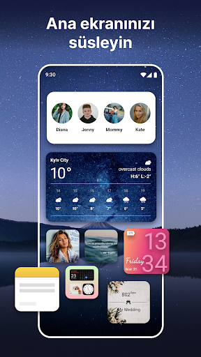 Renkli Widget'lar OS 18 ekran görüntüsü