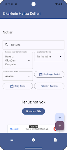 Erkeklerin Kayıt Defteri ekran görüntüsü