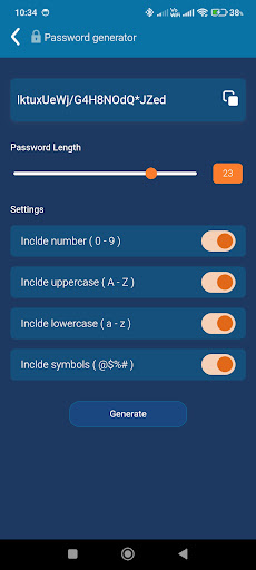 Secure Password Manager ekran görüntüsü