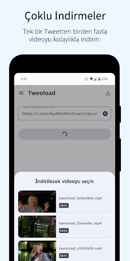 Twitter için Video İndirici ekran görüntüsü
