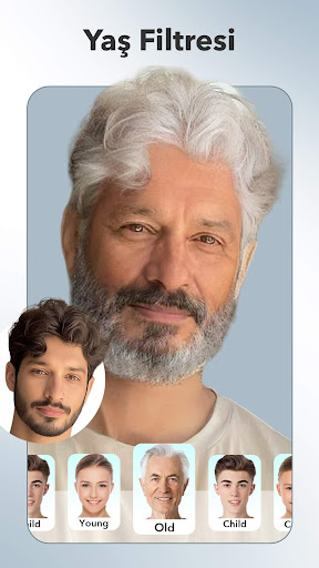 FacePic Yüz Editörü, Saç, Yaş ekran görüntüsü