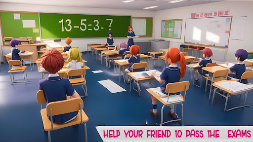 Anime Okul Hayatı Simülatörü ekran görüntüsü