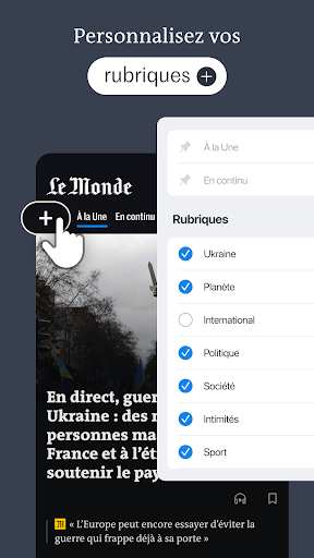Le Monde, Actualités en direct ekran görüntüsü