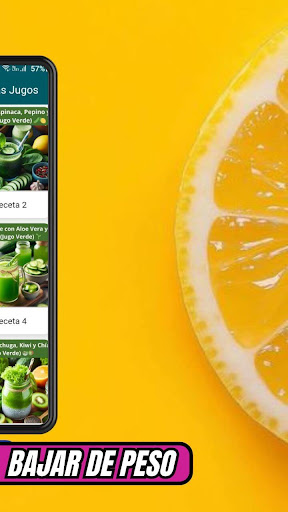 Jugos para Bajar De Peso ekran görüntüsü
