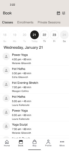 HŌM HOT YOGA ekran görüntüsü