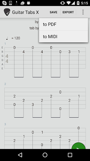 Guitar Tabs X - gitar tabları ekran görüntüsü